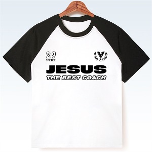 2024 합동측  여름성경학교용품 (티셔츠-블랙나그랑) 최고의코치예수님